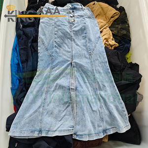Faldas vaqueras largas <span class=keywords><strong>vintage</strong></span> <span class=keywords><strong>al</strong></span> por mayor, faldas de mezclilla, <span class=keywords><strong>ropa</strong></span> de segunda mano, vestidos casuales de mezclilla, pacas de <span class=keywords><strong>ropa</strong></span> usada para mujer - Product Image 5