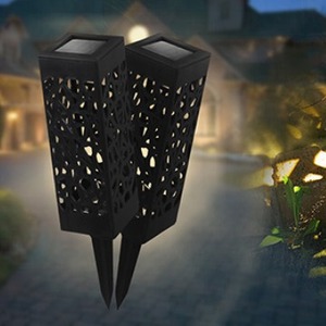 Lampe solaire LED creuse pour extérieur, étanche, pour pelouse, éclairage de jardin au sol 024 - Product Image 2