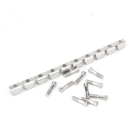 Pont fixe FBI 10-14 pour borniers de 14 mm, barre de raccordement à 10 positions pour connecteurs de borniers modulaires sur rail DIN