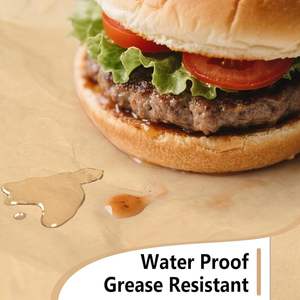 Papel de Envolver Antiadherente Desechable para Hornear Hamburguesas en Restaurantes de Comida Rápida - Product Image 1