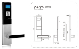 מנעול חכם דלת עץ עם קוד Qr לפתוח מפתח אפליקציה לחדר & אבטחה בבית - Product Image 6
