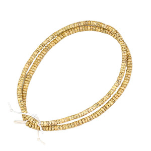 Perles bouddhistes en graines de Bodhi de Hainan, 108 perles, 6-7 mm, coupe droite, jaune gras de poulet, bracelet en perles de bois, bijoux - Product Image 3