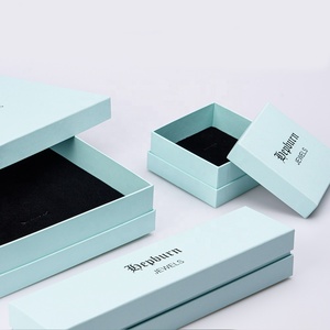 Cao cấp từ hộp đồ trang sức cổ điển mỏng phẳng thủ công các tông cứng với tùy chỉnh in dài gói Matt cán miếng bọt biển lót - Product Image 4