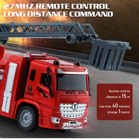 Camion de pompier télécommandé RC, jouet pour garçon, 1/30 RC 27Mhz, véhicule d'ingénierie