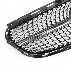 Magasins d'usine ABS sous le capot pare-chocs avant calandre en diamant pour Mercedes Benz classe E W212 2014-2016 nouvel état - Product Image 3