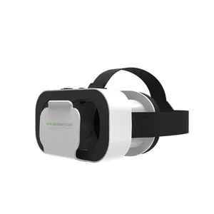 Kacamata VR game AR G05, kendali jarak jauh kacamata VR Mini kacamata 3D Headset VR untuk ponsel 4.7 '-6.0'