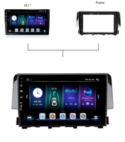 Android 12 9 pouces 4 + 64G 6 + 128G WIFI multimédia MP5 AHD système de Navigation GPS voiture Audio Radio voiture lecteur DVD pour Honda Civic 2016