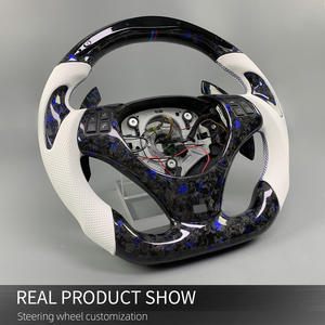 Pour <span class=keywords><strong>BMW</strong></span> E92 Noir Fibre de Carbone avec Écran LED Sport pour <span class=keywords><strong>BMW</strong></span> E90 E91 E84 E46 E60 Série 3 Série 4 Volant en Fiber de Carbone - Product Image 4