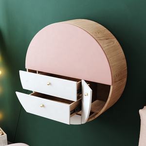 Coiffeuse murale ronde rose Simple pour filles, <span class=keywords><strong>meuble</strong></span> de chambre à coucher, coiffeuse, gym - Product Image 2