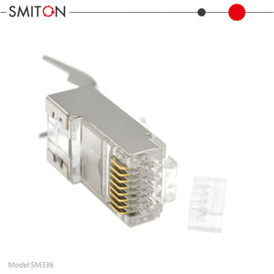Cat7 Connecteur Sftp Stp 8p8C <span class=keywords><strong>Conector</strong></span> <span class=keywords><strong>RJ11</strong></span> RJ45 Paso a través de 1U 23awg CAT7 Enchufe <span class=keywords><strong>Conector</strong></span> Rj45 - Product Image 5