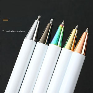 NM-104 Luxury Blank White No-clip Push Ballpoint <b>Pen</b> 0.7mm Multi-color Accessories Logo <b>Pen</b> Metal Advertising <b>Gift</b> - Product Image 3