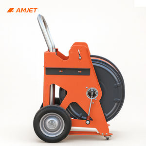 Carrete de Manguera Retráctil Portátil AMJET |   Con Manómetro y Válvula de Agua de Tres Vías | Para pedidos <span class=keywords><strong>sin</strong></span> manguera, totalmente funcional - Product Image 3