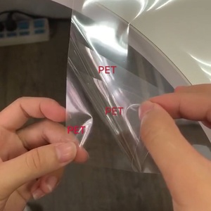 Película de montaje de laminación en frío PET adhesiva de doble cara transparente súper transparente óptica para manualidades fotográficas acrílicas - Product Image 5