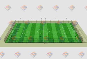 Terrain <span class=keywords><strong>de</strong></span> football en gazon artificiel personnalisable populaire, <span class=keywords><strong>cage</strong></span> <span class=keywords><strong>de</strong></span> football, terrain <span class=keywords><strong>avec</strong></span> <span class=keywords><strong>filet</strong></span> métallique et accessoires, directement <span class=keywords><strong>de</strong></span> l'usine - Product Image 4