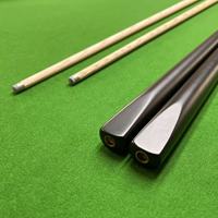 Queue de billard en bois de frêne et ébène, une seule pièce, personnalisée en usine, pour l'entraînement au billard, les tournois, la salle de jeux, la table de billard