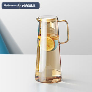 Carafe à eau froide domestique, théière grande capacité, carafe à eau froide, théière à fleurs, carafe à jus de luxe léger - Product Image 5