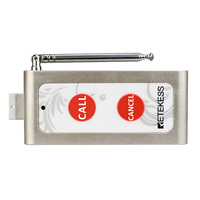 Émetteur de bouton d'appel sans fil à deux boutons pour système d'appel de chef de cuisine Retekess TD004