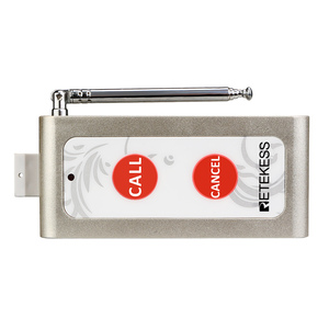 Hai nút gọi điện thoại không dây chuông máy nhắn tin nút gọi transmitter cho nhà bếp đầu bếp Hệ thống gọi điện thoại retekess TD004 - Product Image 2