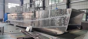 15m Aluminium <span class=keywords><strong>Ferry</strong></span> Travail Bateau Eau Taxi Yacht de Luxe à Vendre Catamaran Navire Passager - Product Image 5