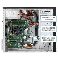Server Tower HPE ProLiant ML30 Gen11 4U Berkinerja Tinggi Intel E2434 RAM 32GB 8SFF Server Jaringan Kantor Cabang untuk Cadangan File