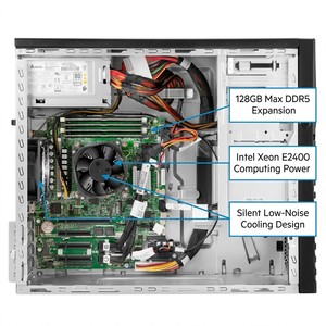 Servidor en Torre HPE ProLiant ML30 Gen11 4U de Alto Rendimiento, Intel E2434, 32GB RAM, 8SFF, para Copia de Seguridad de Archivos, Servidor de Red para Oficinas Remotas - Product Image 2