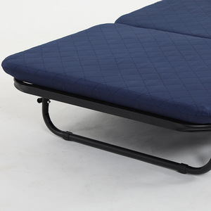 Lit pliant Myb à trois sections, taille simple, bleu foncé, lit de bureau multifonctionnel pliable avec dossier réglable - Product Image 4