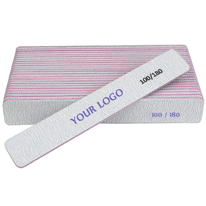 Lima de Uñas Profesional Rectangular 80/80 Zebra 100/180, Lima Cuadrada para Manicura, Herramienta de Pulido y Modelado, Venta al por Mayor, Suministro OEM - Product Image 6