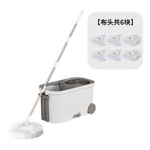 Dropshipping Shopify Lazy Household Large Roller Dual Drive Spin <b>Mop</b> Hands Free Wash Replaceable Head Rotating Cleaner - Product Image 2