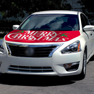 Venta al por mayor 120x150cm Merry ChristmasCar Hood Covers Bandera Asequible Resistente al desgaste y Durable Car Engine Hood Cover - Product Image 5