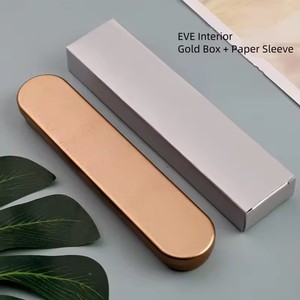 En stock: Caja de regalo metálica con tapa abatible, caja metálica para bolígrafos, caja metálica para herramientas con inserto de esponja para agujas de acné/puntos negros, para escuela y oficina - Product Image 1