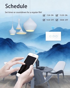 แผงควบคุมสัมผัสไร้สาย XZJ รีโมทคอนโทรลผนังแบบ Wifi สวิตช์ไฟ Tuya ผลิตภัณฑ์ไฟฟ้า สวิตช์อัจฉริยะ อินเตอร์รัปเตอร์อัจฉริยะ - Product Image 3
