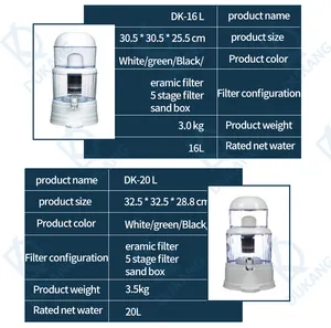 Water Purifier Ceramic Filter Mineral Water Pot Widely Used Magnetized Mineral Stone Water Purifier Water Pot