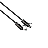 Kabel Audio Video Serat Optik PVC Berkualitas Tinggi Stereo 0.5-10M Digital Toslink DVD Player Kompatibel HDTV Male-Male Emas
