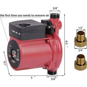 Pompe de circulation d'eau chaude automatique compacte haute pression pour salle de bain domestique - Product Image 3