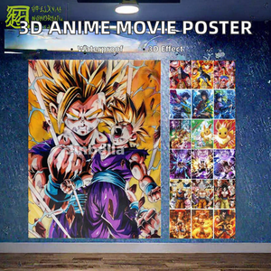 MEIXIANG 1000 Design Demon Killer Animation Affiche Murale en Plastique Lenticulaire 3D à Effet Dégradé - Product Image 5