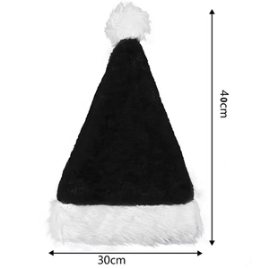 Cappelli di Babbo Natale neri personalizzati forniture per feste Festive per <span class=keywords><strong>capodanno</strong></span> - Product Image 2