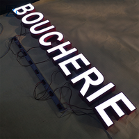 Lettres en relief 3D LED personnalisées pour hôtel, enseigne extérieure pour taxi et parking