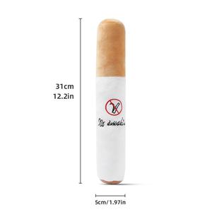 Juguete de Peluche con Diseño de Cigarrillo para Perros Bichón, Alivia el Aburrimiento, Resistente a Mordidas y Golpes, para Masticar y Limpiar los Dientes de Cachorros - Product Image 1