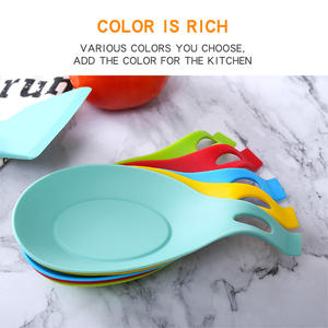 Set de <span class=keywords><strong>cuisine</strong></span> en Silicone, ensemble d'outils de <span class=keywords><strong>cuisine</strong></span>, résistant à la chaleur, plateau de set de cuillère, tapis multicolore épaissi de qualité alimentaire, 10 pièces - Product Image 4