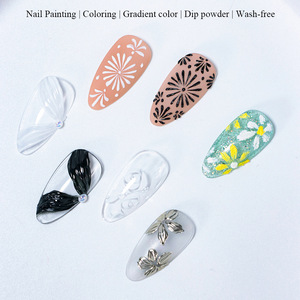 2025 nueva tendencia esmalte de uñas de Gel UV sólido de 9 colores de paleta de colores base 9 rejillas sin limpieza estilo francés líquido <span class=keywords><strong>Nagellack</strong></span> - Product Image 2