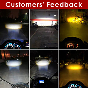 Mini projecteur de phares de Moto bi-led, ampoules H4 H6 BA20D, lampe Hi/<span class=keywords><strong>Lo</strong></span>, double couleur, Scooter, ATV Moto - Product Image 6