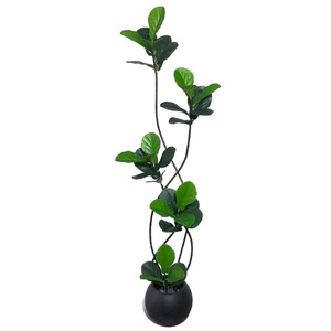 Plante artificielle personnalisée, ficus lyrata, plante bionique <span class=keywords><strong>en</strong></span> <span class=keywords><strong>pot</strong></span> d'intérieur, arbre <span class=keywords><strong>en</strong></span> PVC souple, luxe léger, salon, sol - Product Image 6