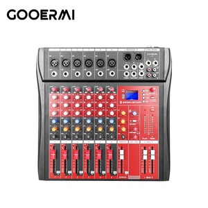 Professional USB Audio Console Mixer CT6 Sound System 6 Channels <strong>DJ</strong> Mixer <strong>Controller</strong> for Music for Sound Production - Product Image 1