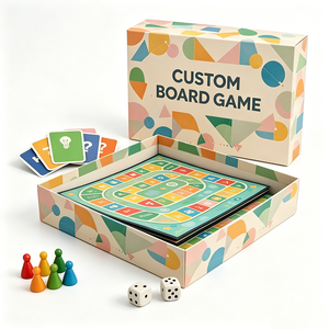Custom Strategy Board Game Multiplayers OEM Factory Portable Educational Travel Cardboard Fun Family Game for Kids - Product Image 2