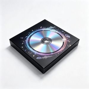 Custom Recycled <b>paper</b> Board CD Box Magnetic Closure Matt Lamination UV <b>gloss</b> Compact Packaging - Product Image 6
