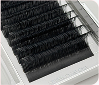 Extensions de cils volumineux faites à la main SEVEV PLUS ONE, en PBT, véganes, sans cruauté, naturelles et douces