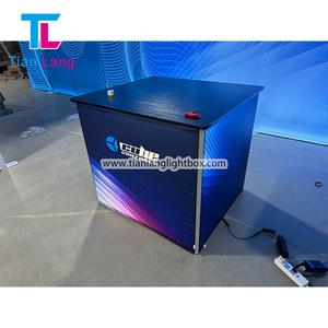 White Acrylic Luminous <b>Table</b> Board Simple Assembly Light Box <b>Display</b> for Trade Show Reception & Exhibitions Activities - Product Image 6
