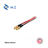 Module laser rouge à point compact de haute précision, mini taille, 6 mm, 635 nm, 0,5 mW, 1 mW, 5 mW, 10 mW, faible puissance, pour le positionnement