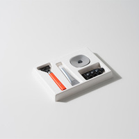 Emballage personnalisé en pâte à papier pour rasoirs, plateau en fibre moulée, plateau intérieur en pâte moulée par pressage humide, solutions d'emballage durables