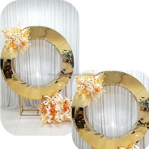 พื้นหลังวงกลมสแตนเลสสำหรับงานแต่งงานของตกแต่งงานแต่งงานการจัดงานปาร์ตี้ - Product Image 2